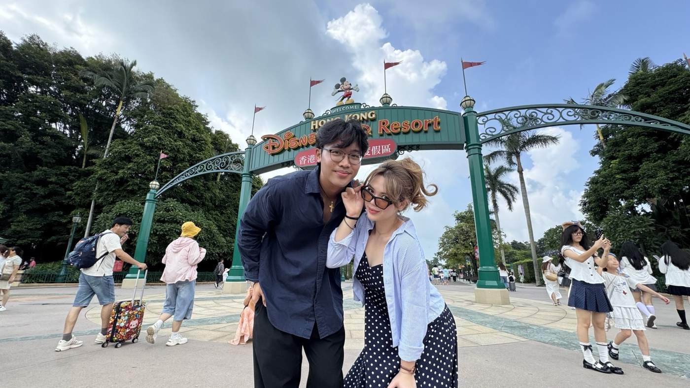 Our first Disneyland together · Hong Kong